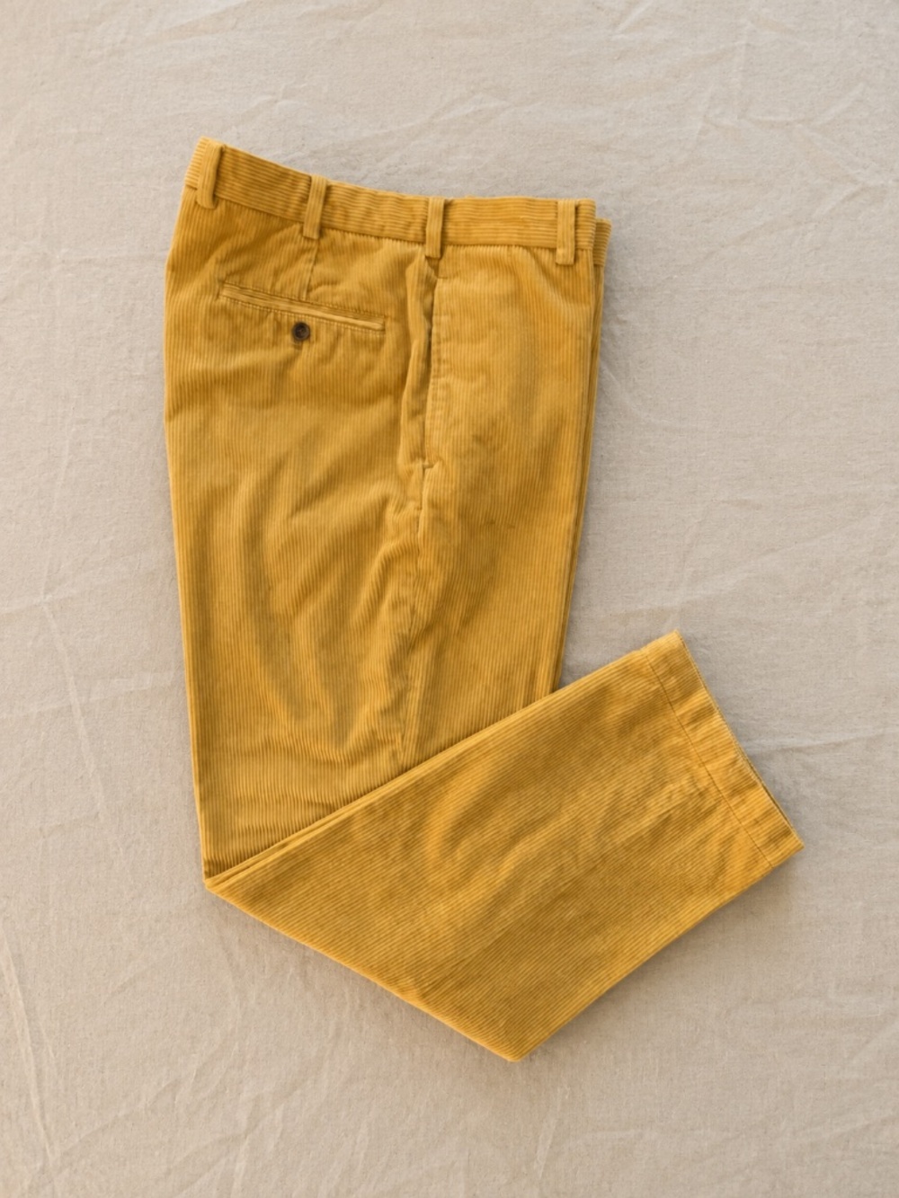 Brooks Brothers Hudson Mustard Yellow Corduroy Pants 35x32
